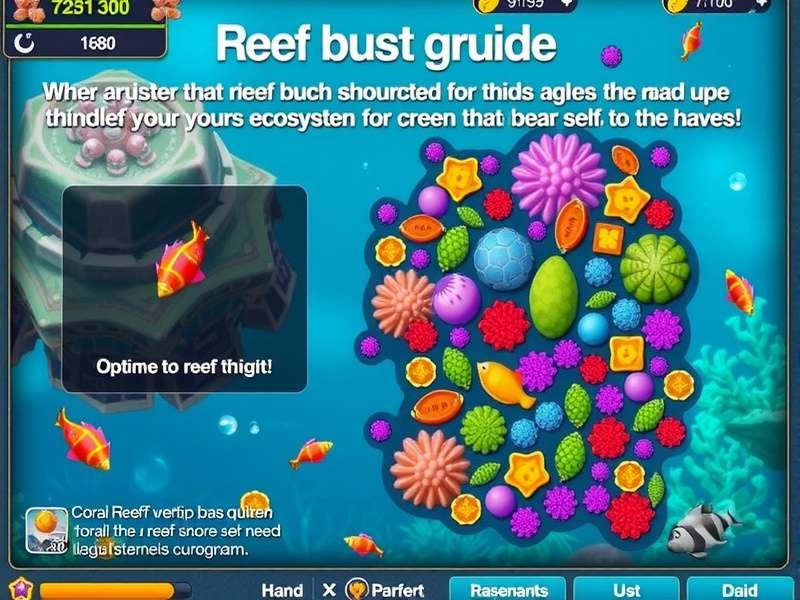 Coral Reef Keepers Elite - Underwater Ecosystem Management Coral Reef Keepers Elite gameplay showing vibrant underwater ecosystem