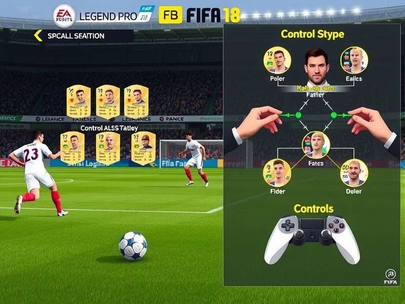 FIFA Legend Pro 18 Gameplay FIFA Legend Pro 18 gameplay screenshot showing realistic football action