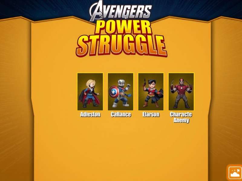 Avengers Power Struggle Gameplay Interface Avengers Power Struggle Gameplay Screenshot