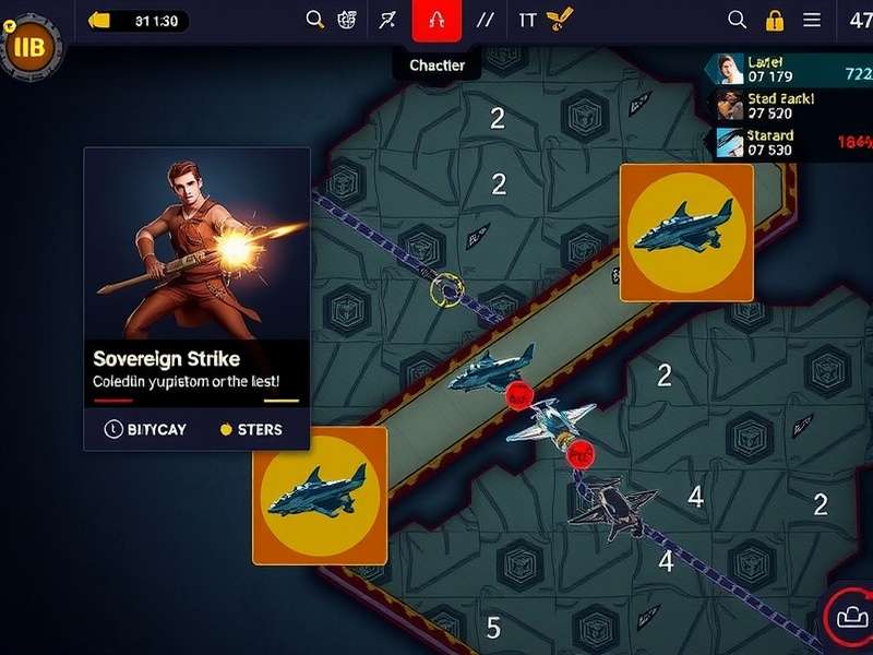 Sovereign Strike gameplay screenshot showing character combat