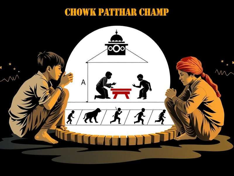 Chowk Patthar Champ gameplay sequence diagram Diagram showing Chowk Patthar Champ gameplay sequence