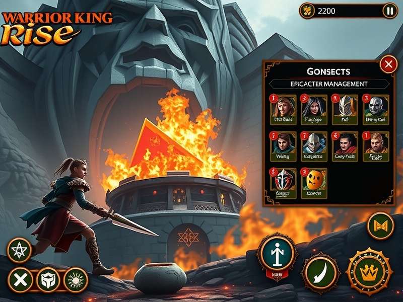 Kingdom Management in Warrior King Rise Warrior King Rise kingdom management interface