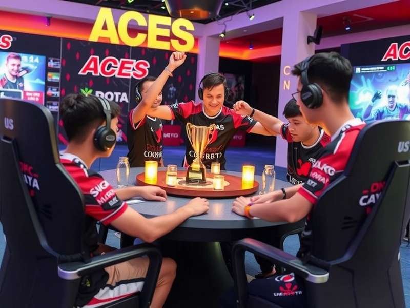 Ahmedabad Aces Dota in Tournament Action Ahmedabad Aces Dota players during competitive match