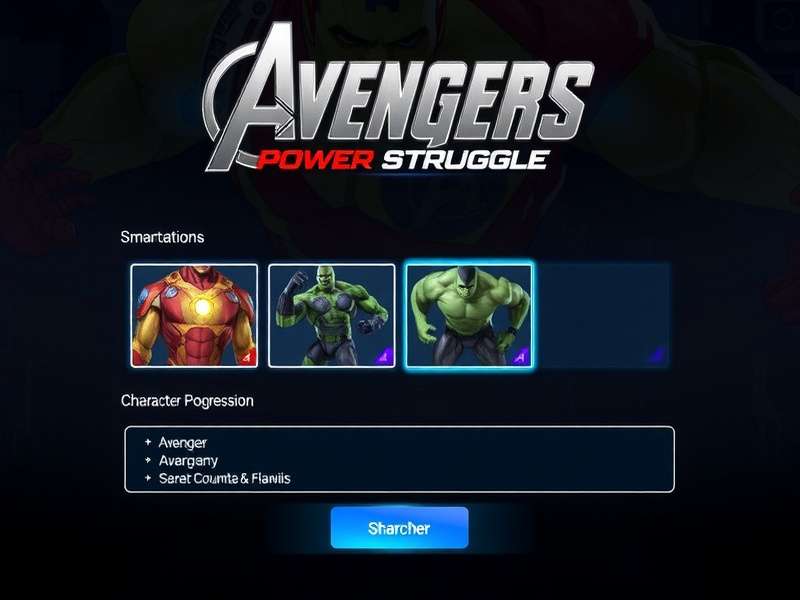 Avengers Power Struggle Game Banner Avengers Power Struggle Game Banner
