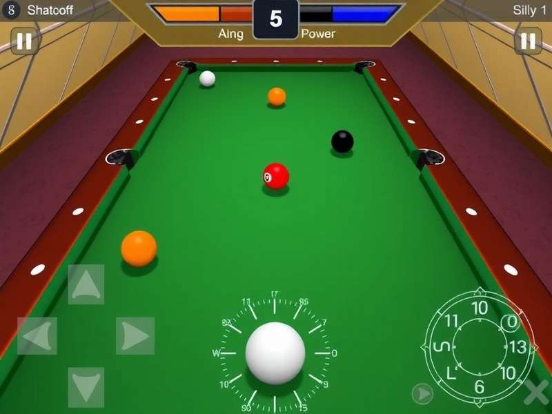 Strategic positioning in India 8 Ball Conqueror showing cue ball placement