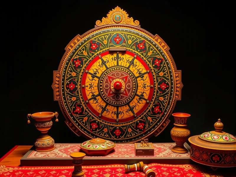 Modern Mehndi Magic Wheel game components
