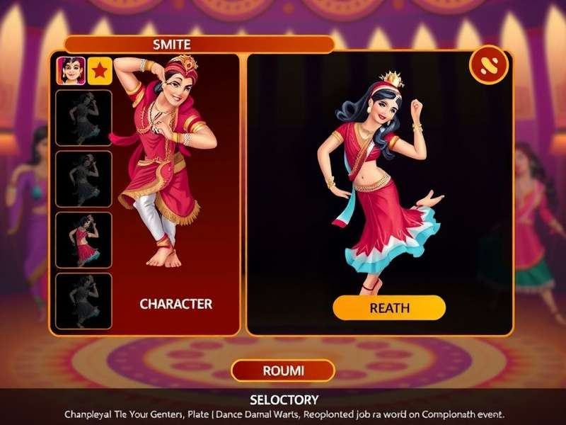 Dance Dynasty Indian Edition Multiplayer Competition Screen Dance Dynasty Indian Edition multiplayer mode interface