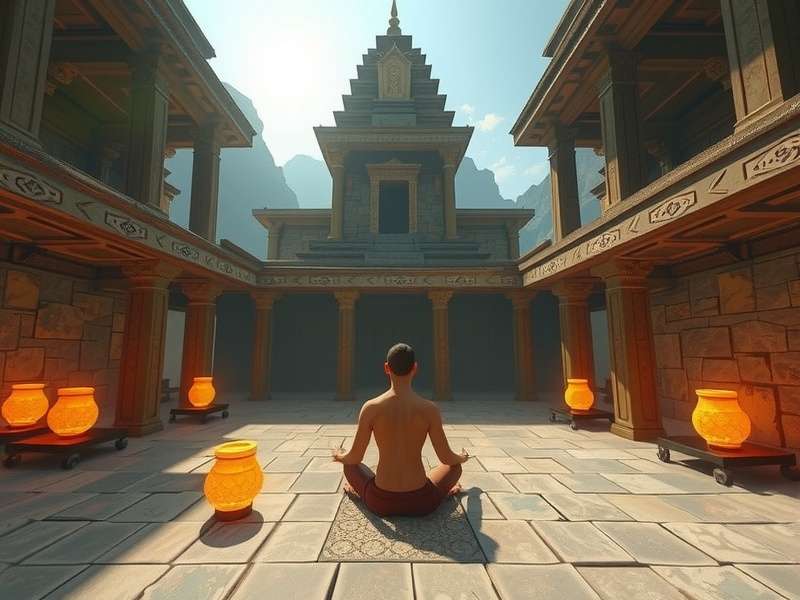 Spiritual Temple Voyage VR Puzzle Mechanics Spiritual Temple Voyage VR puzzle solving and ritual completion