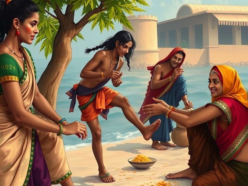 Traditional Indian games through history Historical depiction of traditional Indian games