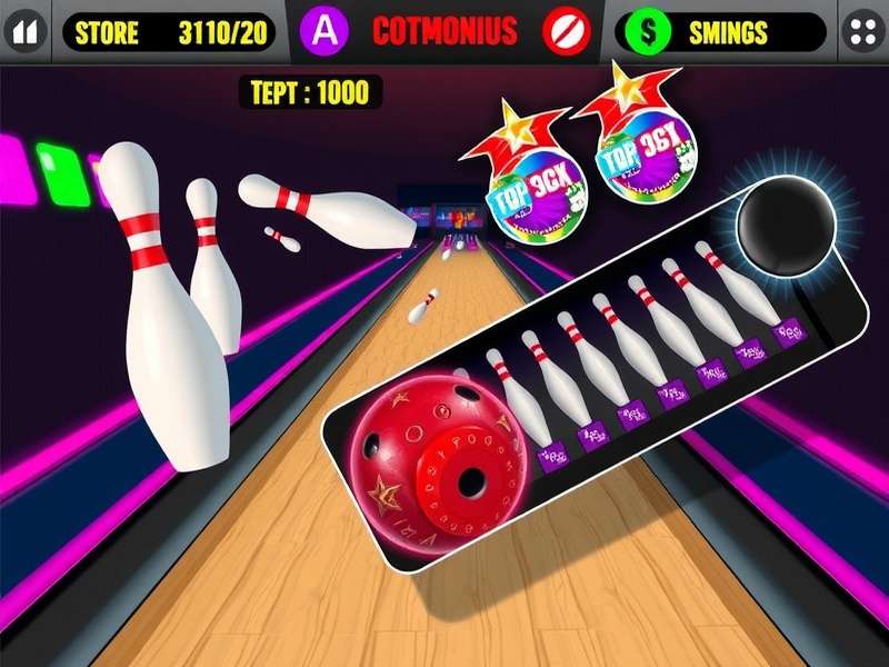 Pin Buster India Gameplay Interface Pin Buster India gameplay interface showing bowling mechanics