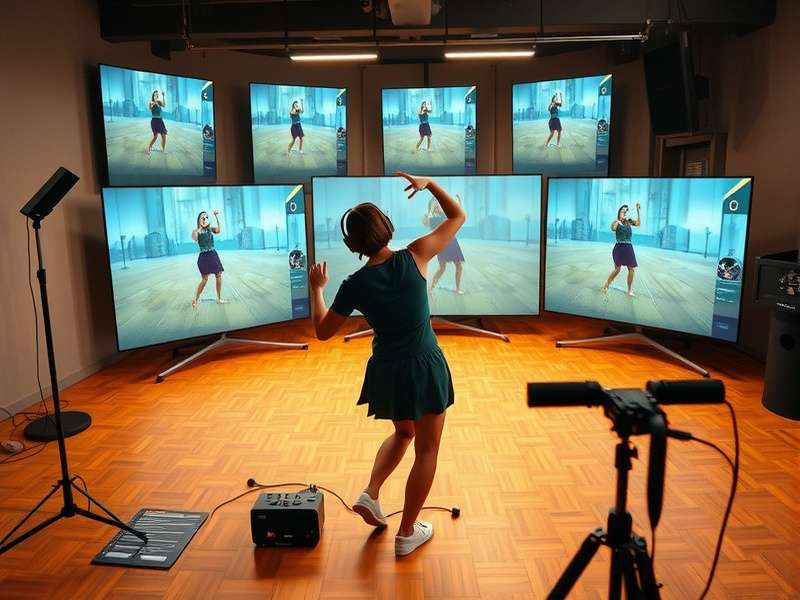 VR Tandav Beats gameplay showing rhythmic movements