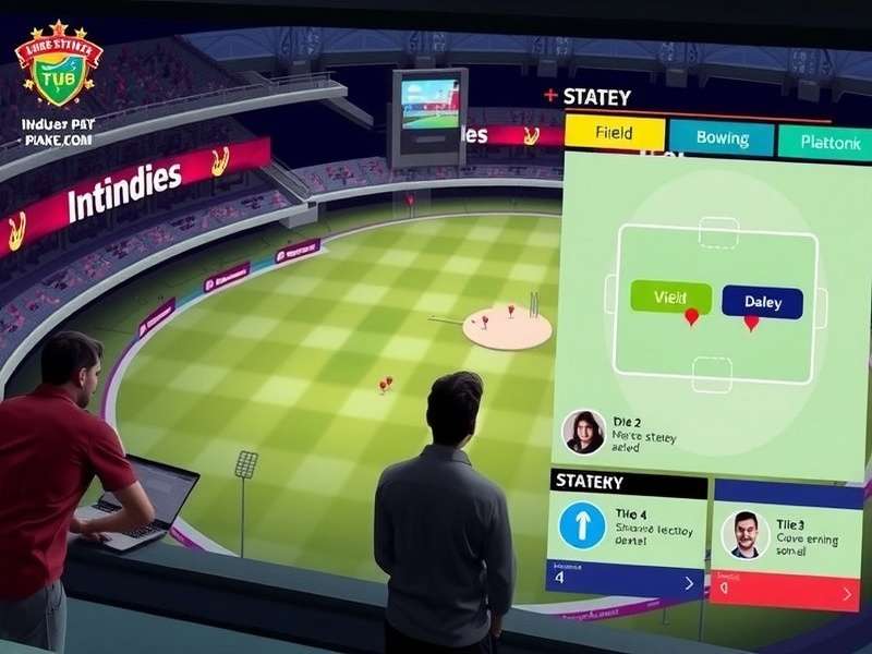 Indore Striker Pro gameplay screenshot showing detailed stadium environment