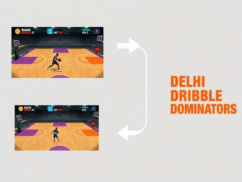 Delhi Dribble Dominators gameplay screenshot showing basketball action