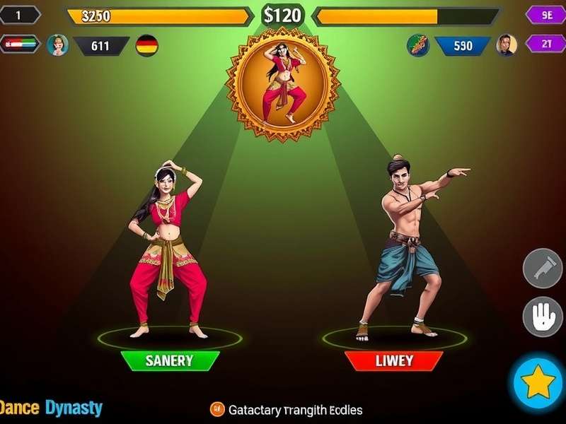Dance Dynasty Indian Edition Character Selection Screen Dance Dynasty Indian Edition gameplay screenshot showing character selection