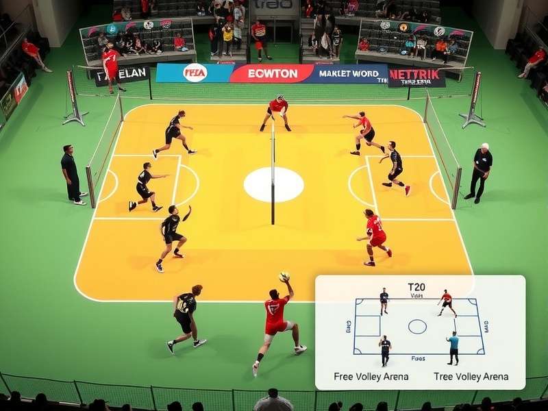 T20 Volley Arena Match Action T20 Volley Arena match in progress showing intense gameplay