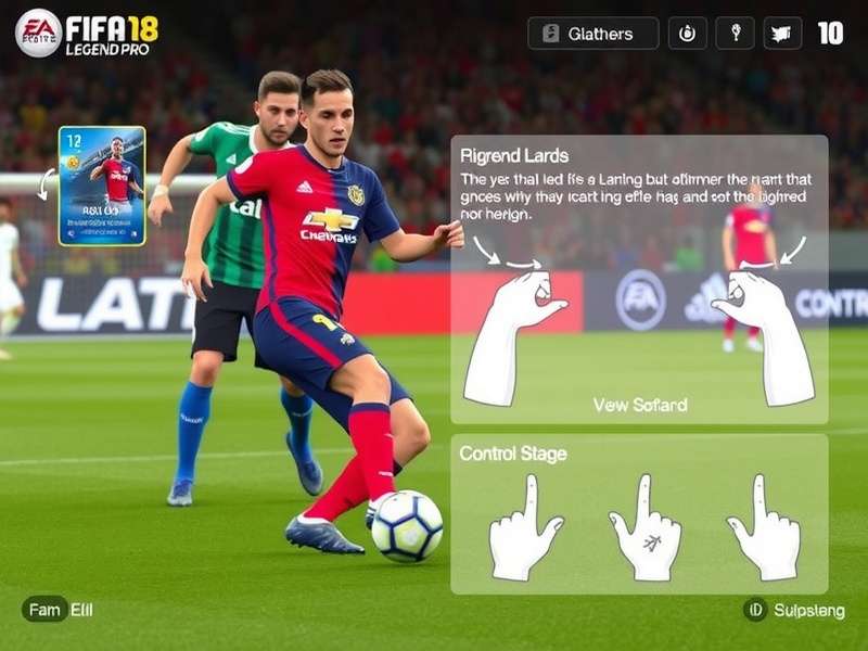 Player Selection in FIFA Legend Pro 18 FIFA Legend Pro 18 player selection screen showing detailed player cards