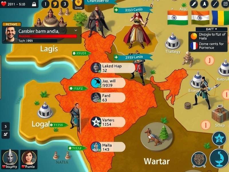 Strategic Resource Map in India Anise Triumph India Anise Triumph strategy map showing resource locations