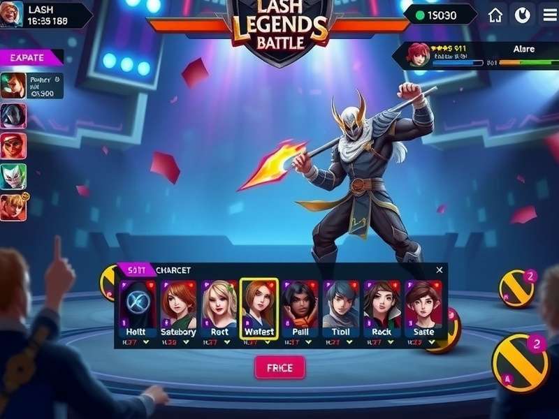 Lash Legends Battle Gameplay Lash Legends Battle gameplay screenshot showing character combat