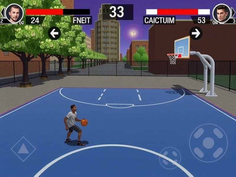 Urban Hoop Kings Gameplay Urban Hoop Kings gameplay screenshot showing street basketball action