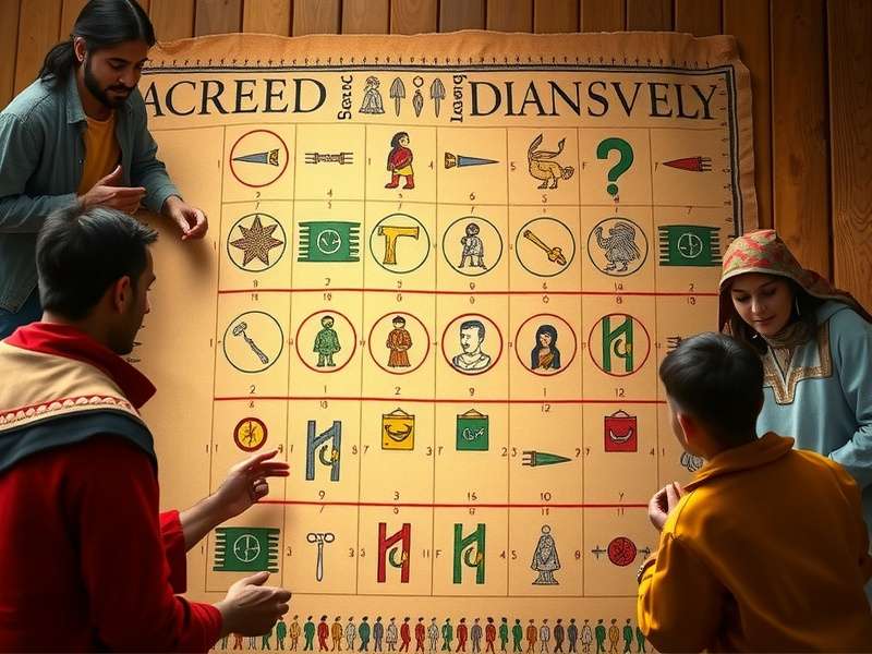 Traditional Sacred Indian Journeys Game Board Traditional Sacred Indian Journeys game board with spiritual symbols