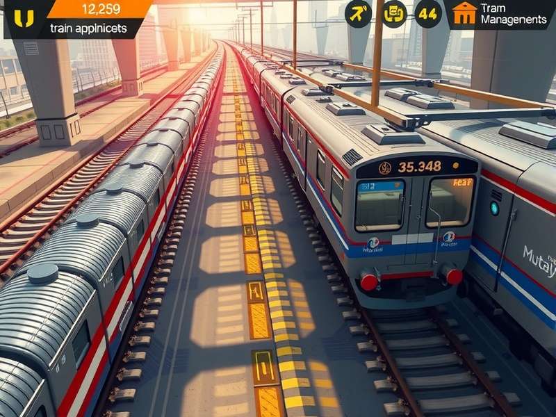 Mumbai Metro Mayhem gameplay screenshot showing train management