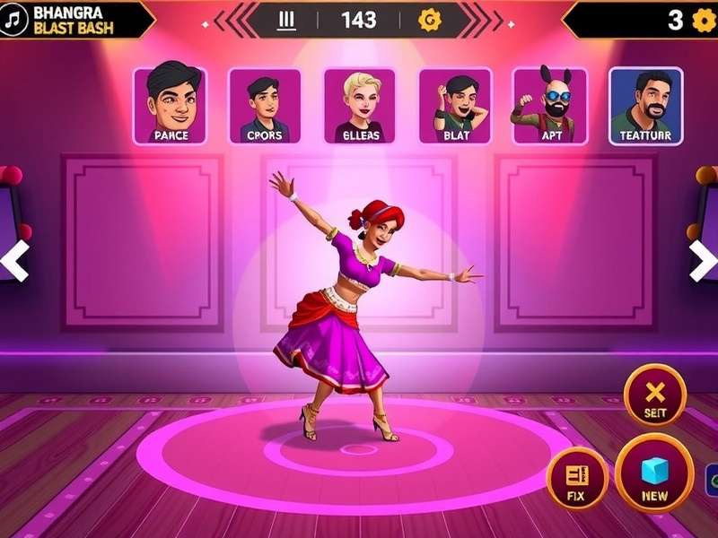 Character Customization in Bhangra Blast Bash Bhangra Blast Bash character customization options