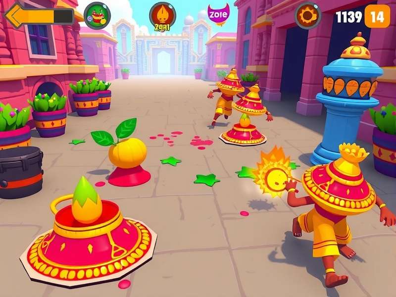 Cultural elements in Holi Ultra Run showcasing Indian traditions