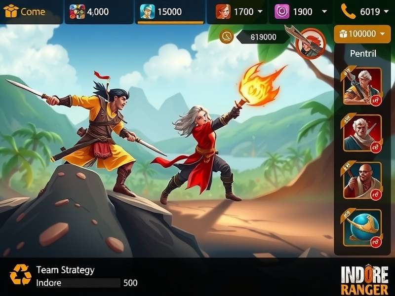 Indore War Ranger character selection screen