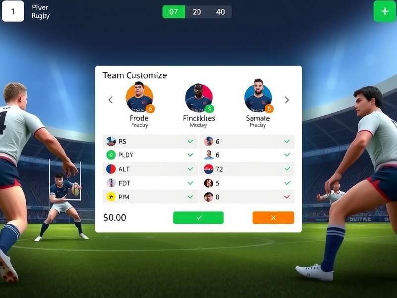 Indi Rugby Master player attribute screen