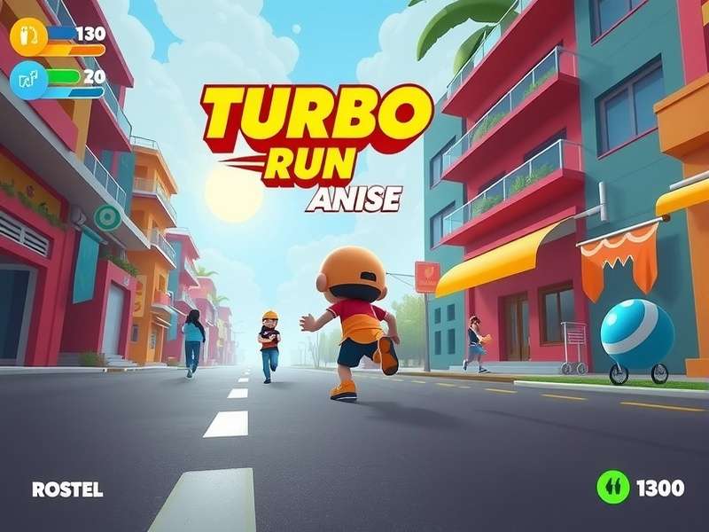 Turbo Run Anise power-up collection during gameplay