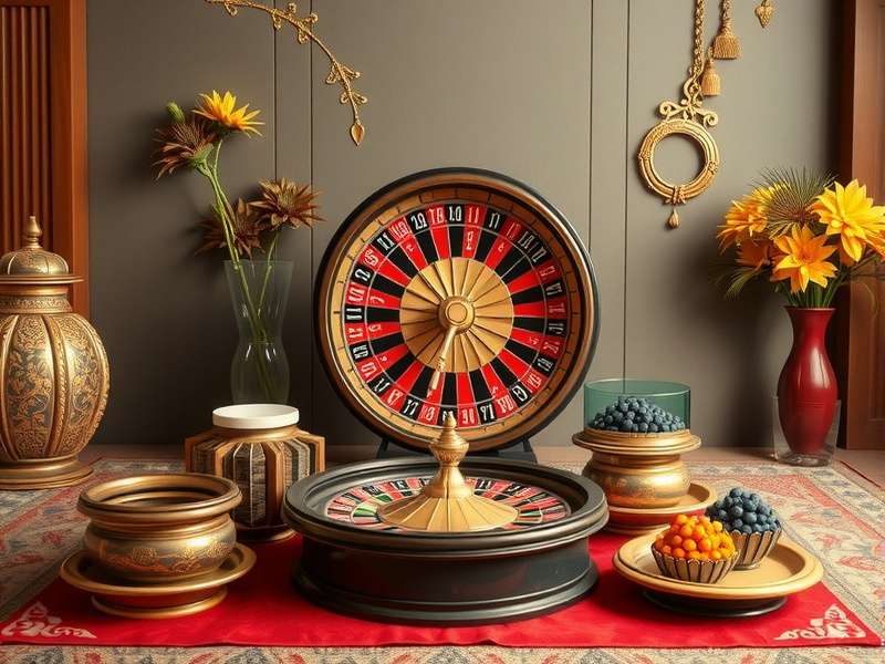 Cultural elements in Rajasthan Roulette Rendezvous design