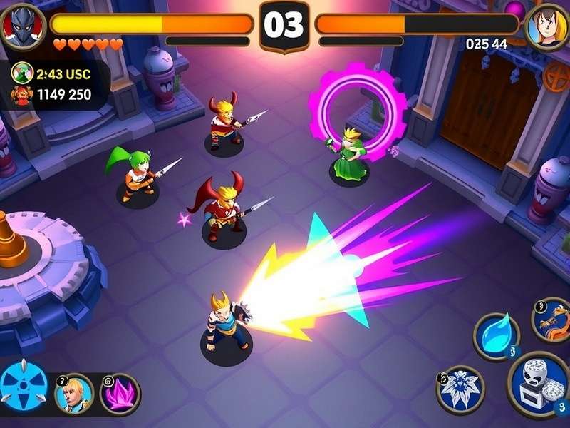 Dal Destructor Plus gameplay screenshot showing colorful characters and environments