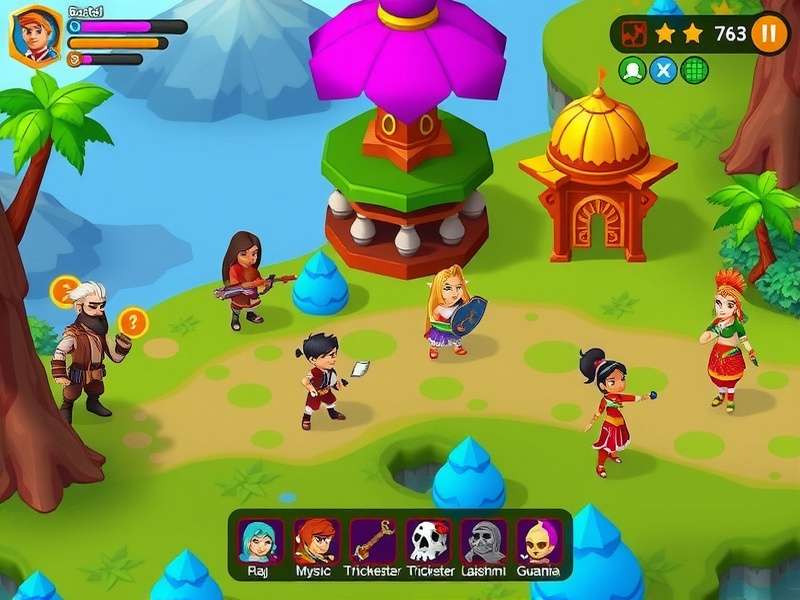 Raj the Warrior character from Lassi Land Legends