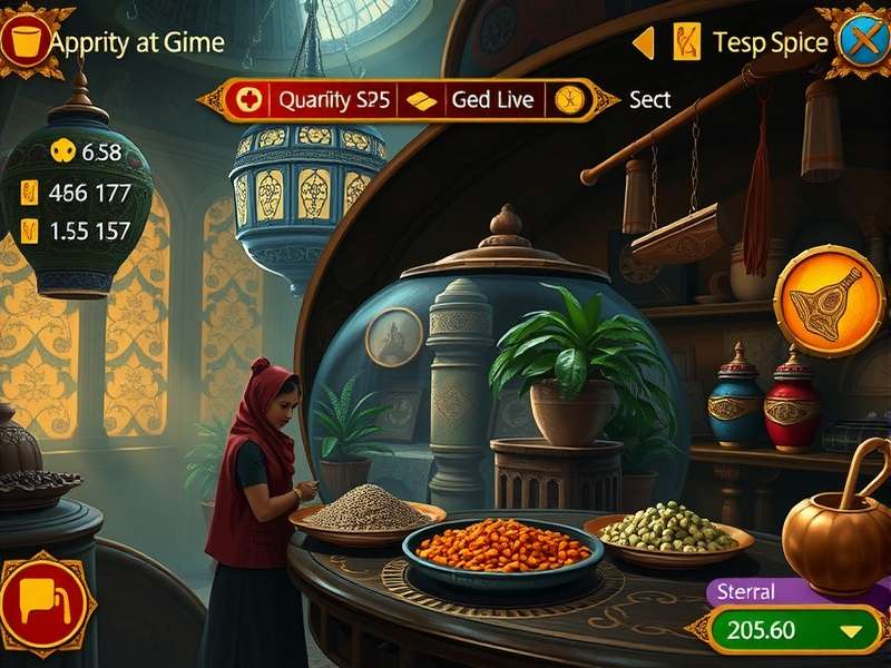 Spice Trading in Anise Odyssey Anise Odyssey Indian Spice Trading Interface