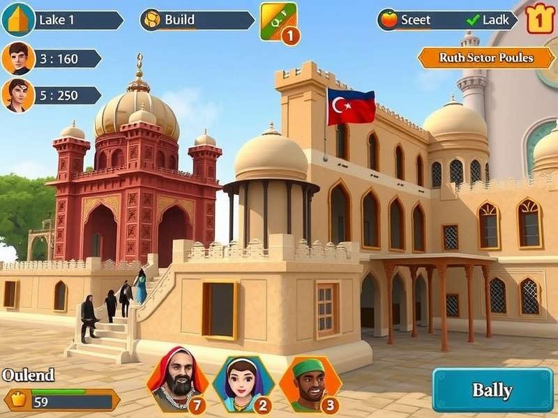 Historical architecture inspired by Qutb Shahi dynasty featured in the game