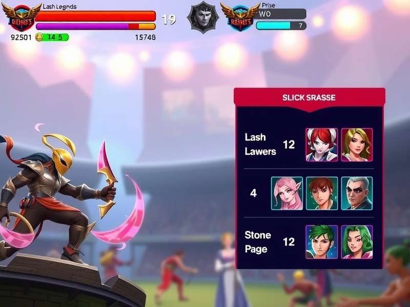 Lash Legends Battle Esports Competition Lash Legends Battle esports tournament scene