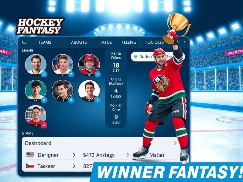 Advanced Analytics in Hockey Fantasy Hockey Fantasy strategy dashboard with player statistics