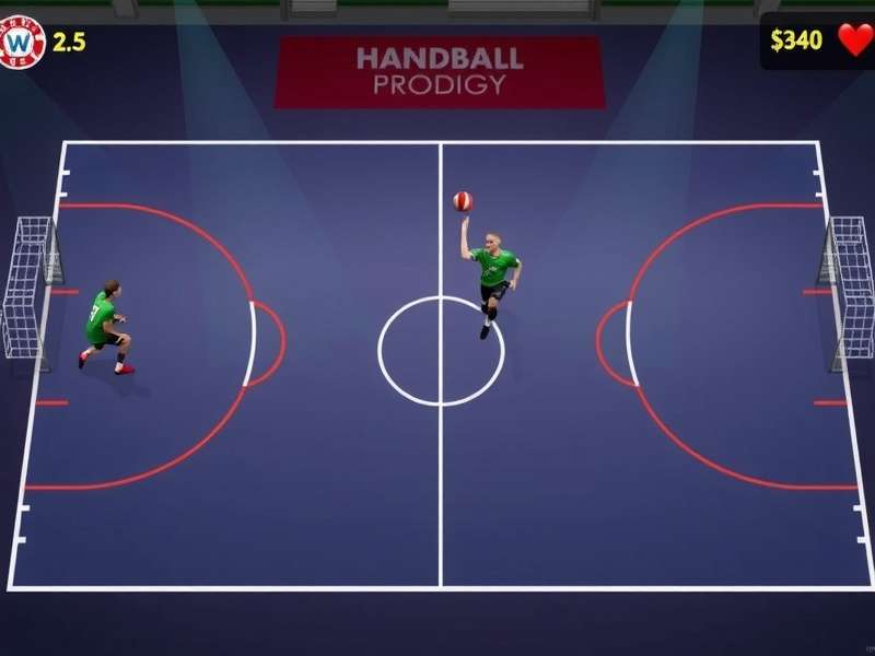 Handball Prodigy court dimensions diagram