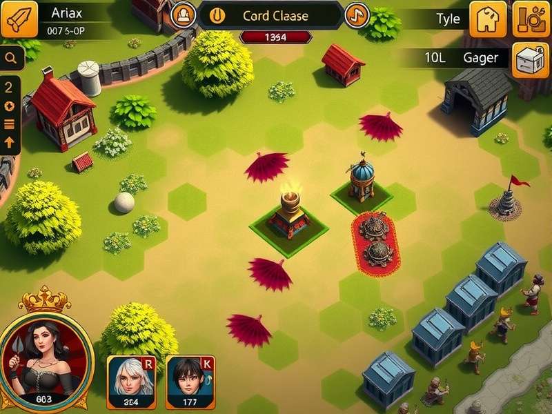 Anise Grand Warlord gameplay screenshot showing strategic battle
