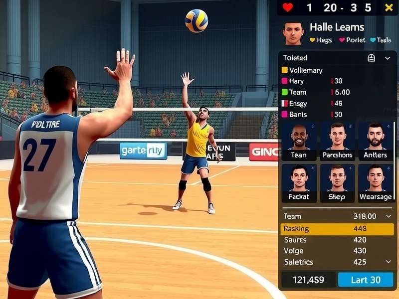Volley Legends Gujarat Gameplay Experience Volley Legends Gujarat gameplay screenshot showing realistic volleyball action