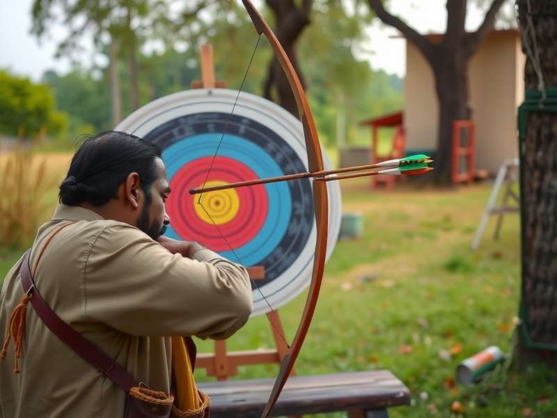 Various target arrangements in Indian Arrow Slinger Indian Arrow Slinger target setup