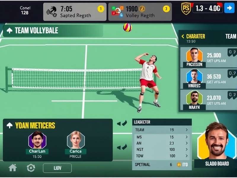 Player Customization in Volley Legends Gujarat Volley Legends Gujarat character customization and team management interface