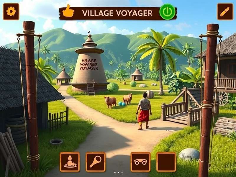 Village Voyager quest interface showing multiple task options