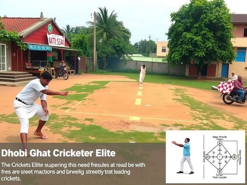 Demonstration of specialized bowling techniques in Dhobi Ghat Cricketer Elite