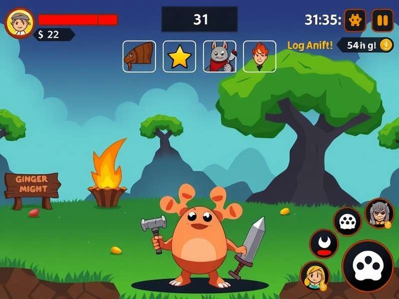 Ginger Mighty War character selection screen