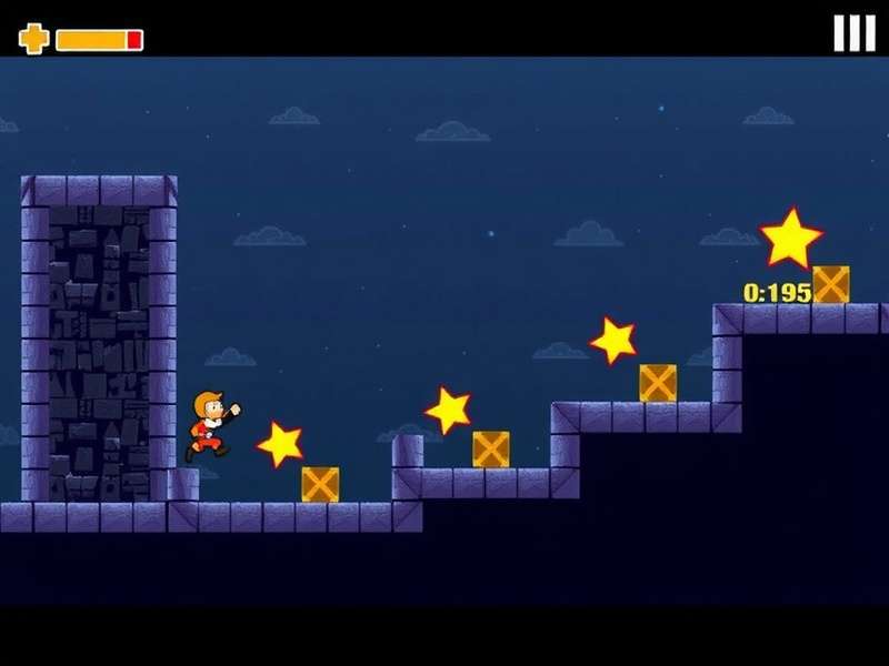 Savant Hop Supreme Gameplay Savant Hop Supreme gameplay screenshot showing character hopping between platforms