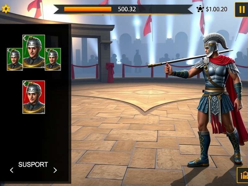 Gladiator S Rise Elite arena battle scene