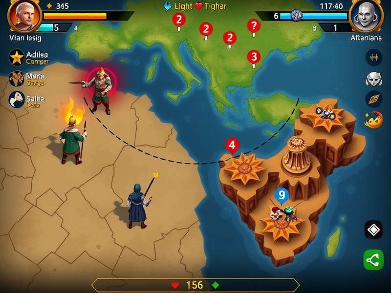 Battle Interface of Anjuna Invincibles Anjuna Invincibles battle interface showing abilities and map