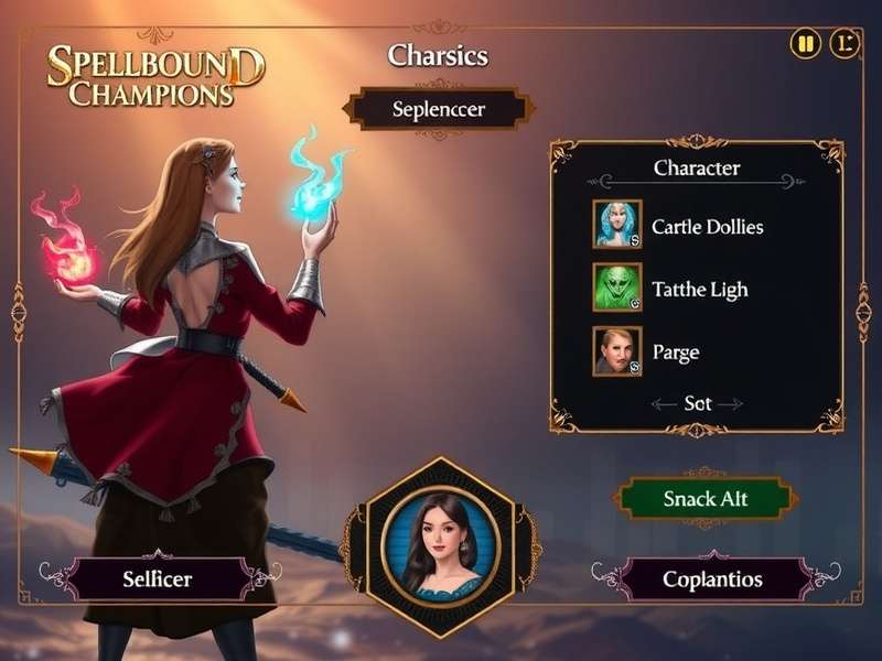 Spellbound Champions gameplay screenshot showing magical combat