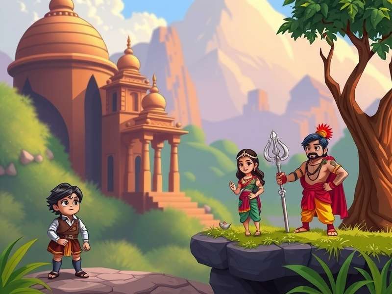 Mentor character Priya from Pixel Quest India Adventure